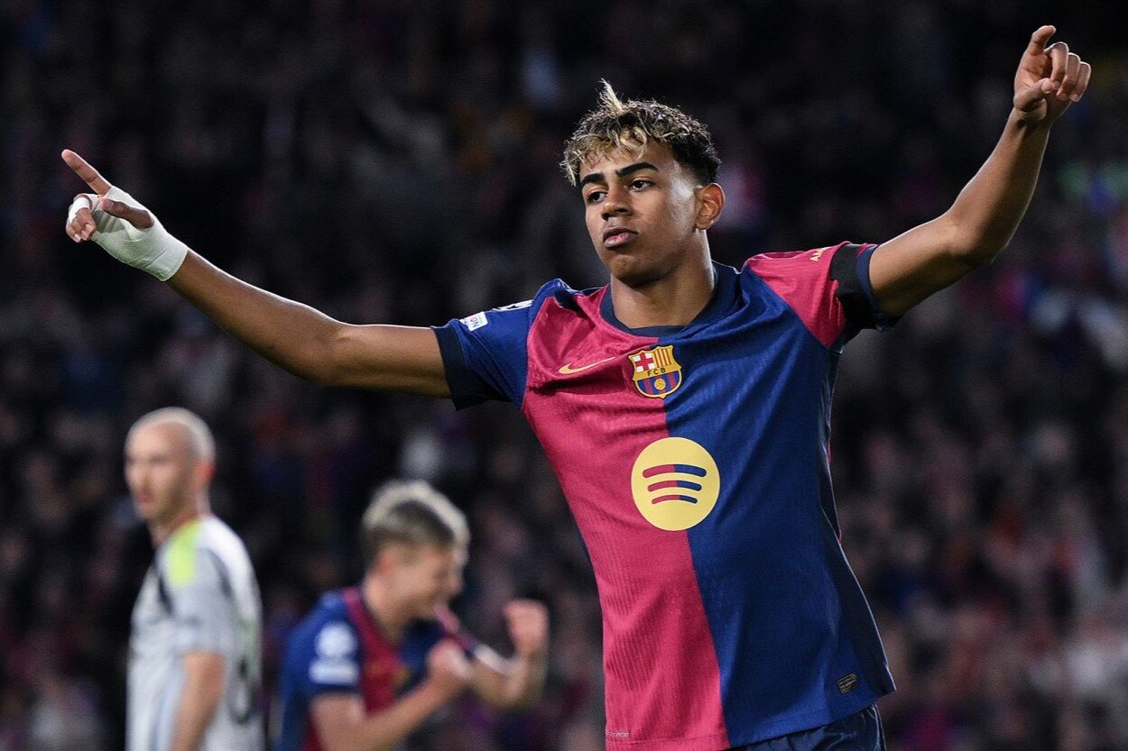 عکس| لامین یامال مسی شد!