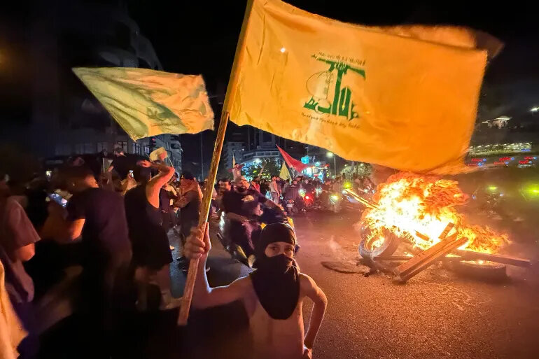 ببینید |  تظاهرات در لبنان علیه طرح خلع سلاح حزب‌الله