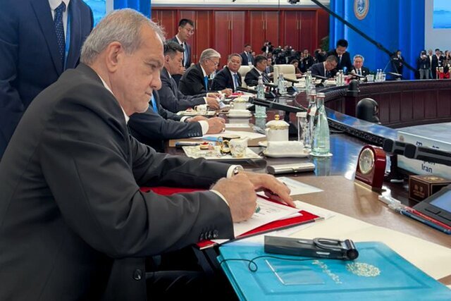 شکار لحظه دیدار مسعود پزشکیان و آنتونیو گوترش + عکس