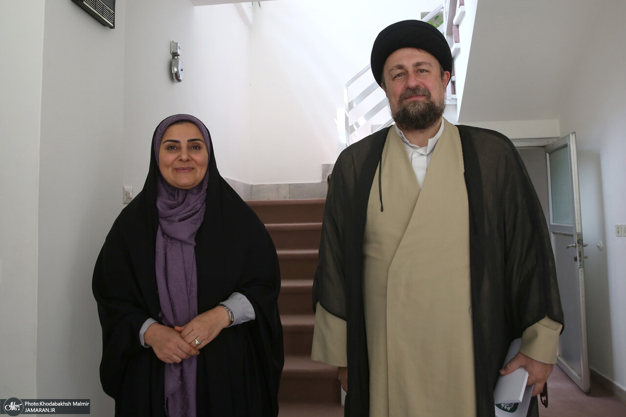 تصاویری از دیدار وزیر راه و شهرسازی با سید حسن خمینی