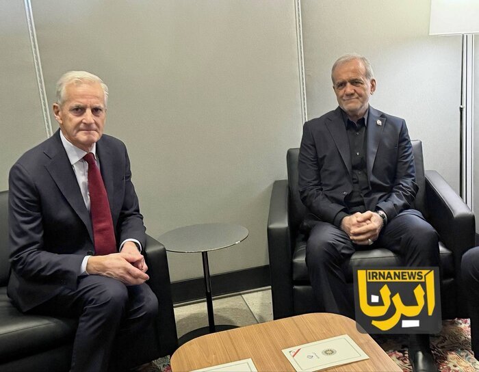 تصویر دیدار و گفت وگوی پزشکیان و نخست وزیر نروژ تصویر دیدار و گفت وگوی پزشکیان و نخست وزیر نروژ